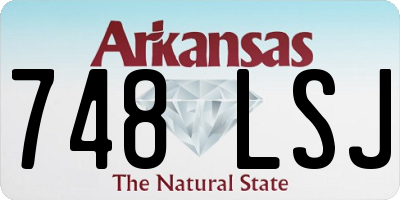 AR license plate 748LSJ