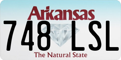 AR license plate 748LSL