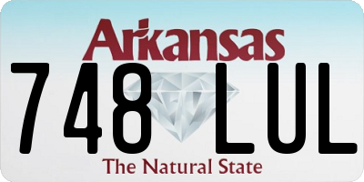 AR license plate 748LUL