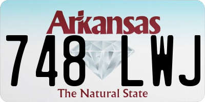 AR license plate 748LWJ