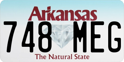 AR license plate 748MEG