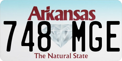 AR license plate 748MGE