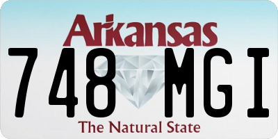AR license plate 748MGI
