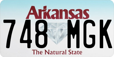 AR license plate 748MGK