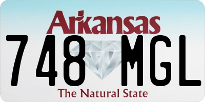 AR license plate 748MGL