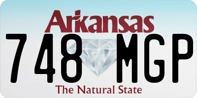 AR license plate 748MGP