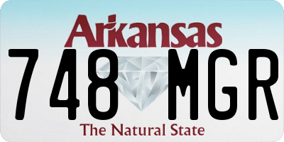 AR license plate 748MGR