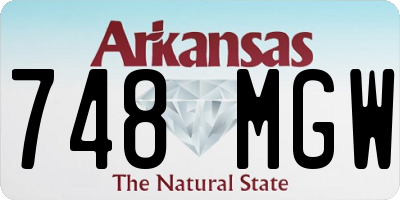 AR license plate 748MGW
