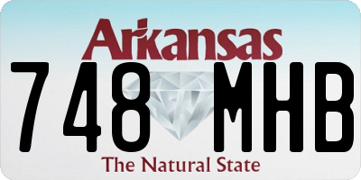 AR license plate 748MHB