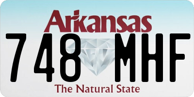 AR license plate 748MHF