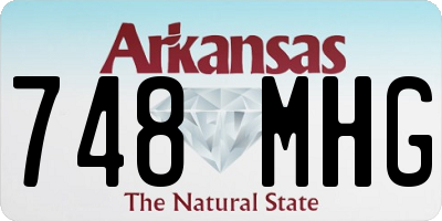 AR license plate 748MHG