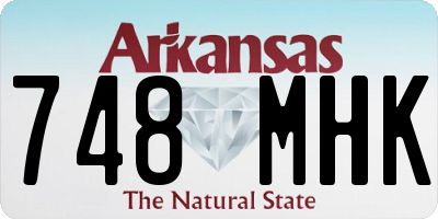 AR license plate 748MHK