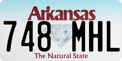 AR license plate 748MHL