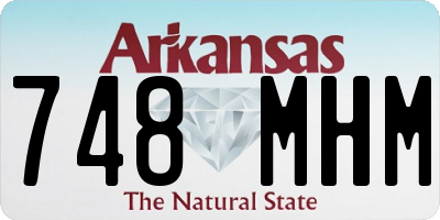 AR license plate 748MHM