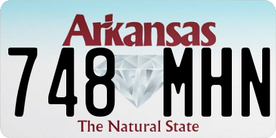 AR license plate 748MHN