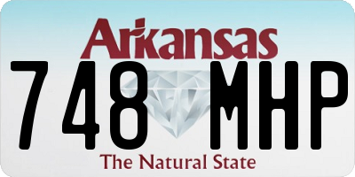 AR license plate 748MHP