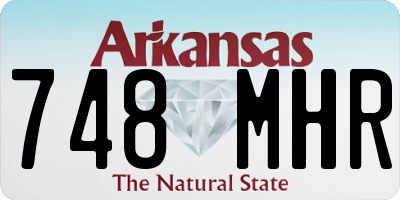 AR license plate 748MHR