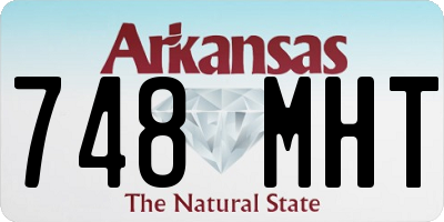 AR license plate 748MHT