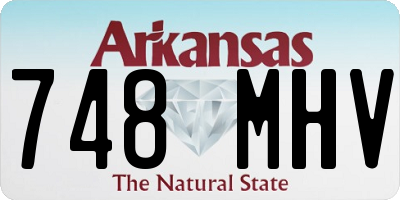 AR license plate 748MHV