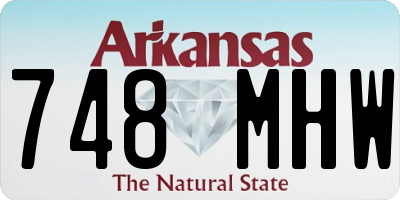 AR license plate 748MHW