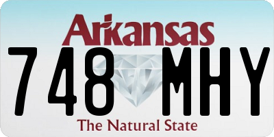 AR license plate 748MHY