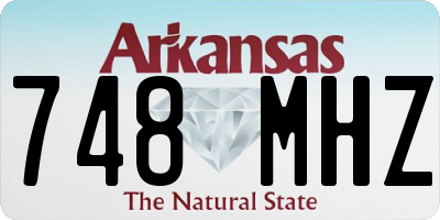 AR license plate 748MHZ