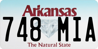 AR license plate 748MIA