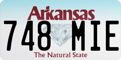 AR license plate 748MIE