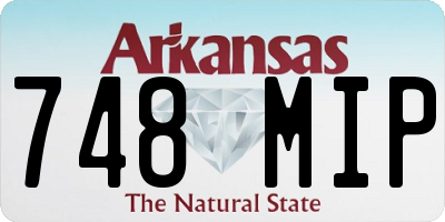 AR license plate 748MIP