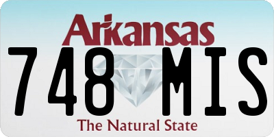 AR license plate 748MIS