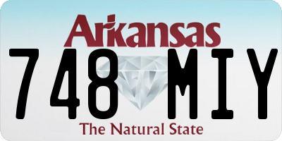 AR license plate 748MIY