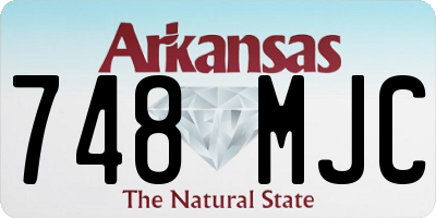 AR license plate 748MJC