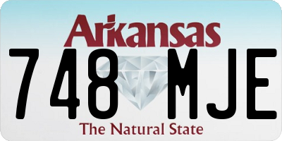 AR license plate 748MJE