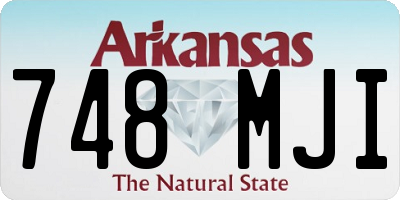 AR license plate 748MJI