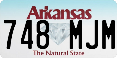 AR license plate 748MJM
