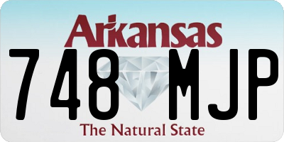 AR license plate 748MJP