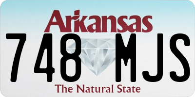 AR license plate 748MJS
