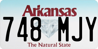 AR license plate 748MJY