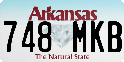 AR license plate 748MKB