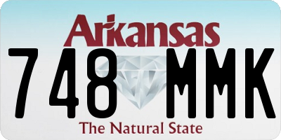 AR license plate 748MMK