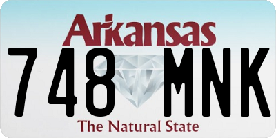 AR license plate 748MNK
