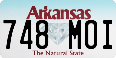 AR license plate 748MOI