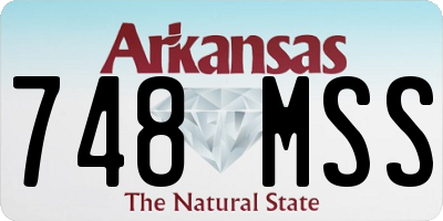 AR license plate 748MSS