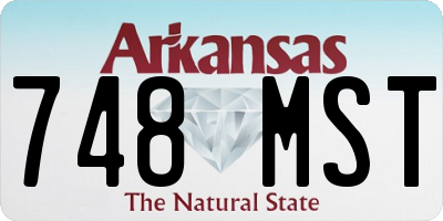 AR license plate 748MST