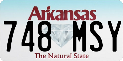 AR license plate 748MSY