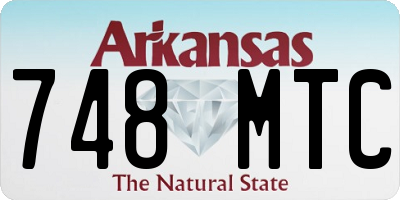 AR license plate 748MTC
