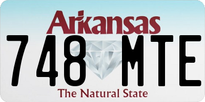 AR license plate 748MTE
