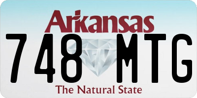 AR license plate 748MTG