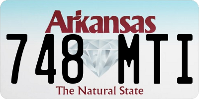 AR license plate 748MTI