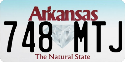 AR license plate 748MTJ